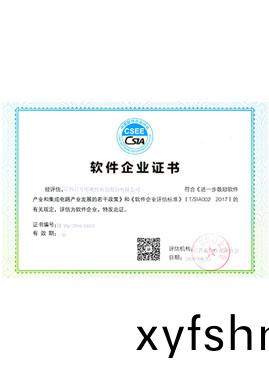 輭(ruan)件(jian)企業(ye)證書