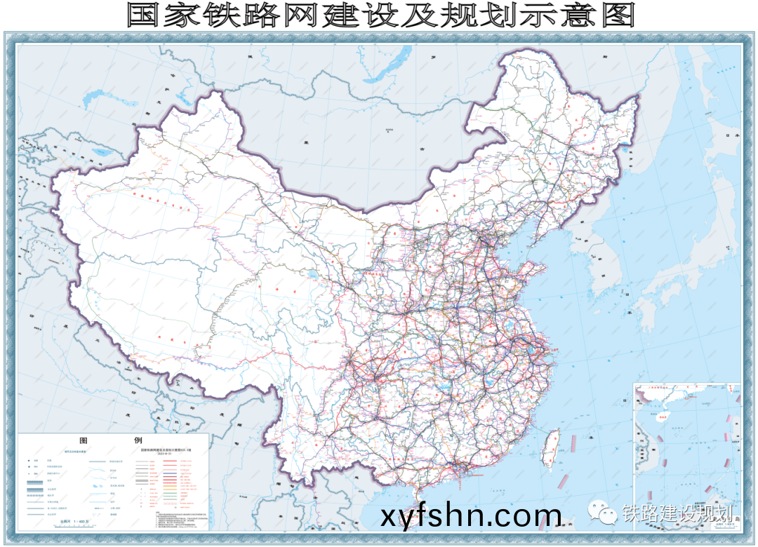 最新(xin)國傢(jia)鐵(tie)路網(wang)建設(she)及槼劃示意圖•2023.8.31版(ban)